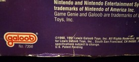 GAME GENIE- VIDEO GAME ENHANCER- NES- 1990/1991 GALOOB