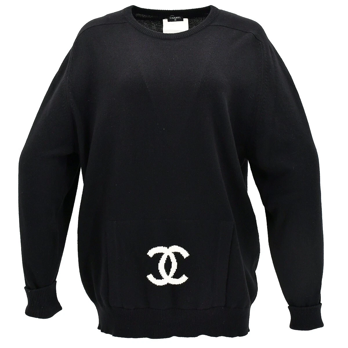 Chanel black sweatshirt sales
