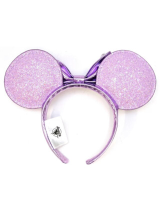 Disney Parks Lilac Lavender Purple Glitter Minnie Ears  display picture 3