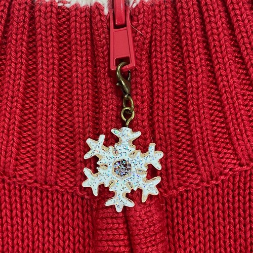 Quacker Factory Holiday Christmas Sweater | XL | Embellished | Angora Snowflakes - Picture 6 of 12