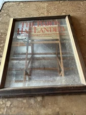 Rare Vintage Mirror Bar Man-Cave Sign Baron Von Scheuters Flavored Schapps