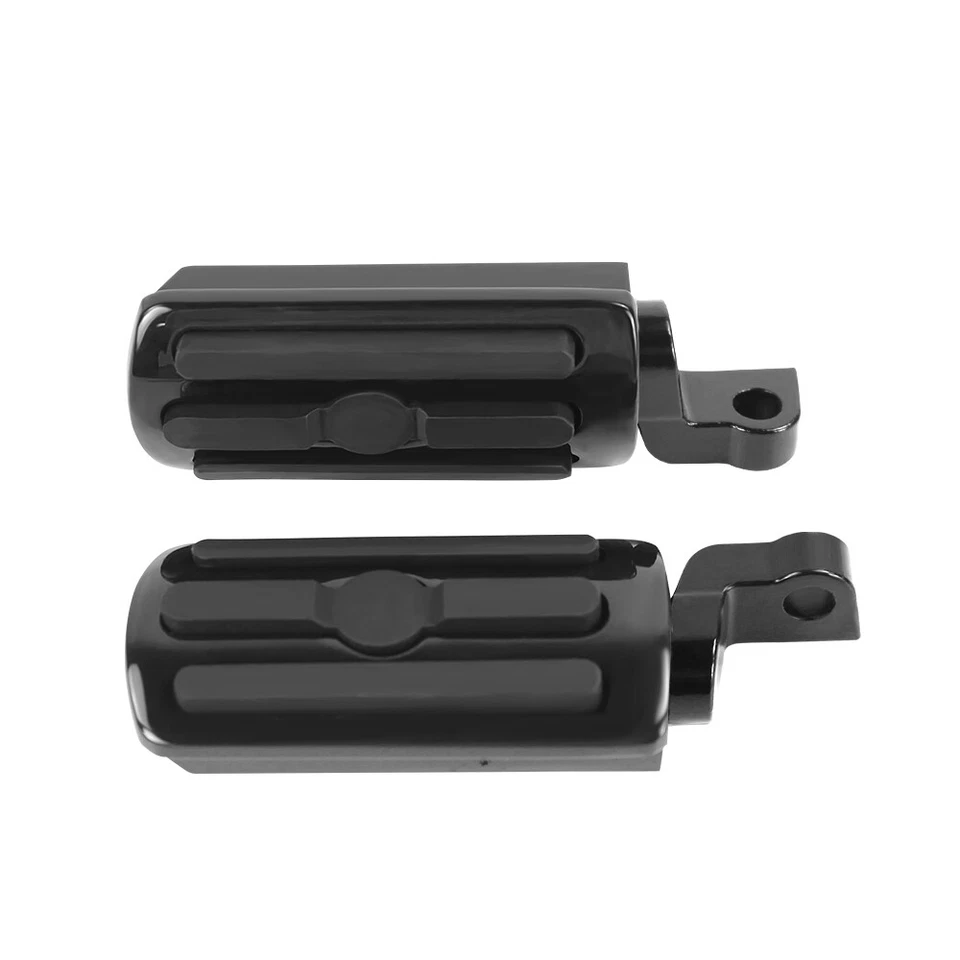 Un par de estriberas personalizadas negras y de goma para Harley Sportster Seventy Two 2012-2016 Foto 3 de 4