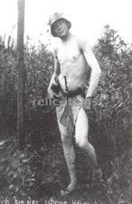 WW2 PICTURE PHOTO GERMAN SOLDIER  FUNNY 6453