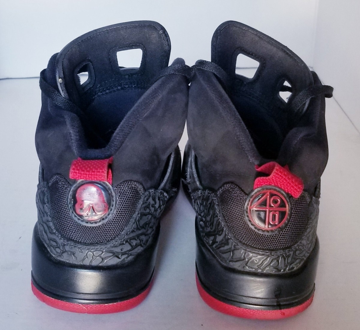 NIKE Air JORDAN Spizike 315371-006 Hi-Top Lace Up Black/Red NIKE Air JORDAN Spizike 315371-006 Hi-Top Lace Up Black/Red