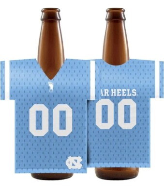 NEW Logo Brands Official North Carolina Tar Heels Drink Beer Coozie Holder Blue