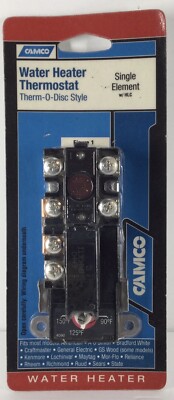 CAMCO Water Heater Thermostat Therm-O-Disc Style Single Element W/HLC #08143