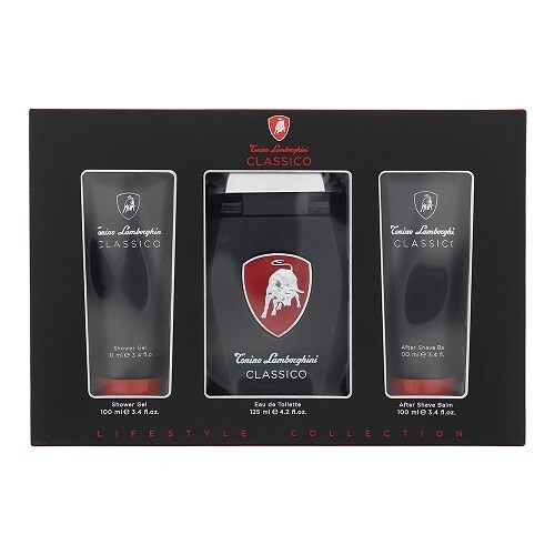TONINO LAMBORGHINI CLASSICO 125ML EDT +100ML S/G+ 100ML AFTERSHAVE BALM GIFT SET