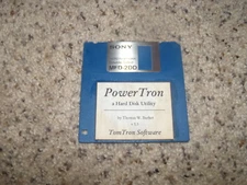 Power Tron v 1.1 for the Commodore Amiga on 3.5" floppy disk