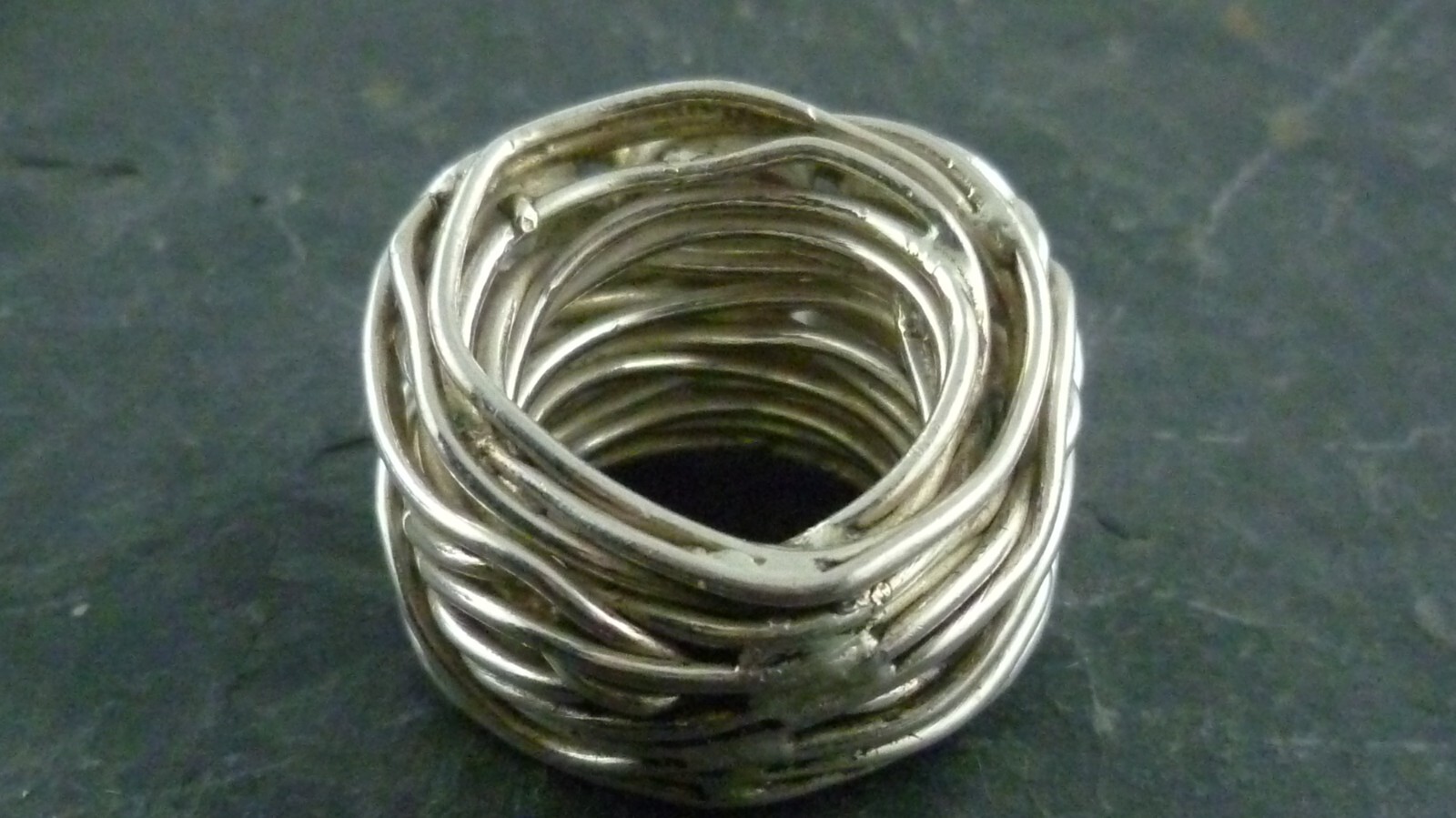 Ring Artist Work Unique Very Solid 925 Sterling S… - image 7