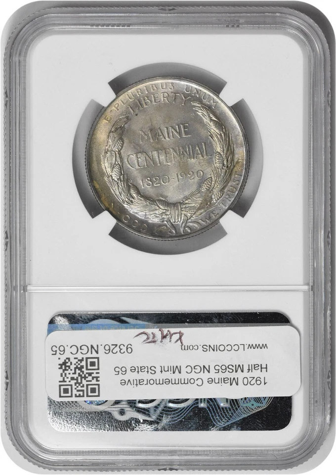 Maine Commemorative Half Dollar 1920 MS65 NGC - Image 2 of 2