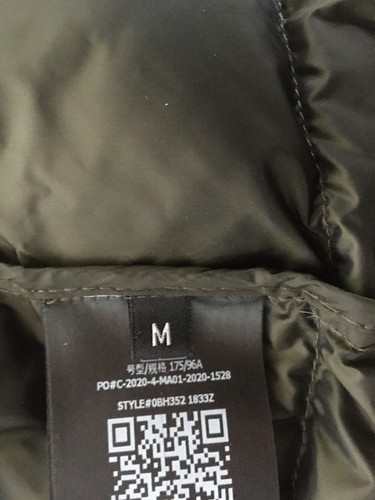 Chaqueta de invierno, plumón, marca: Guess by Marciano, verde oscuro, talla: M - Imagen 11 de 11