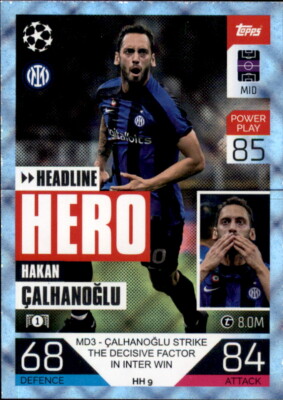 Champions League EXTRA 22/23 HH09 - Hakan Calhanoglu - Headline Heroes - CRYSTAL