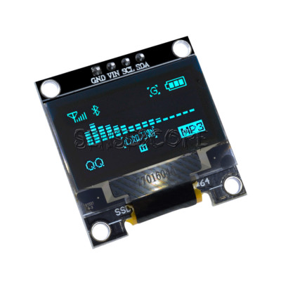 New Blue 0.96'' 128X64 OLED I2c IIC Serial LED LCD Display Module for Arduino
