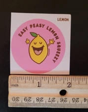 scratch and sniff stickers NEW Penny Paper Co. 1 3/4in Lemon Scent 