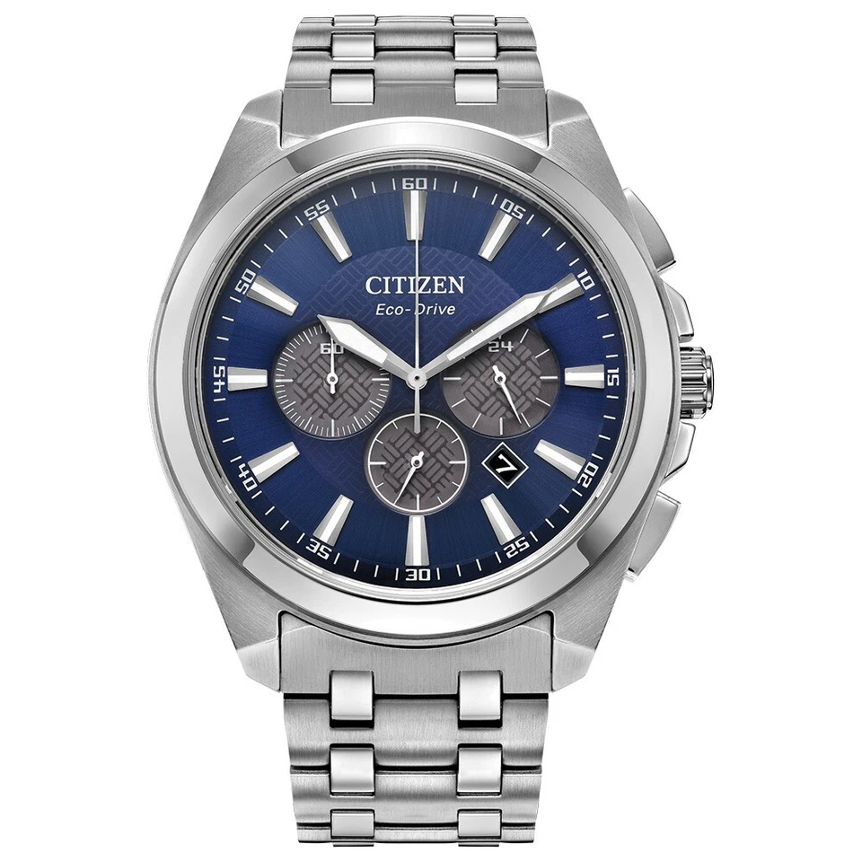 Citizen Men 's Classic Chronograph Date Eco-Drive Silver Watch 41MM CA4510-55L