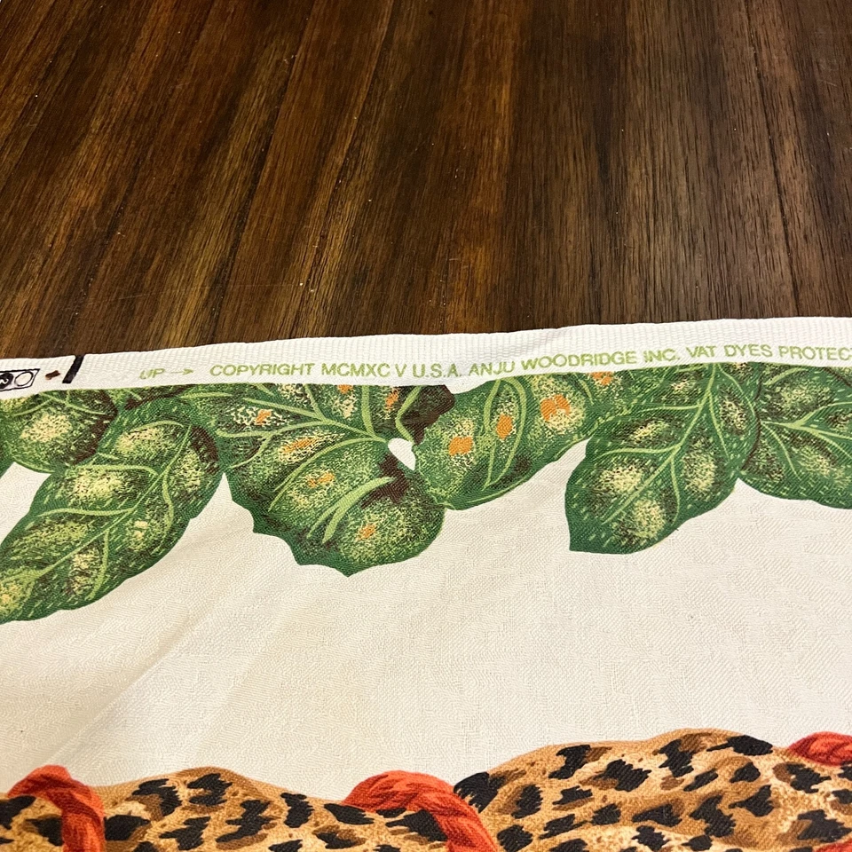 Tela 60" Woodridge Tropical Selva Leopardo Estampado Decorador Tela 2 Yardas Foto 3 de 4