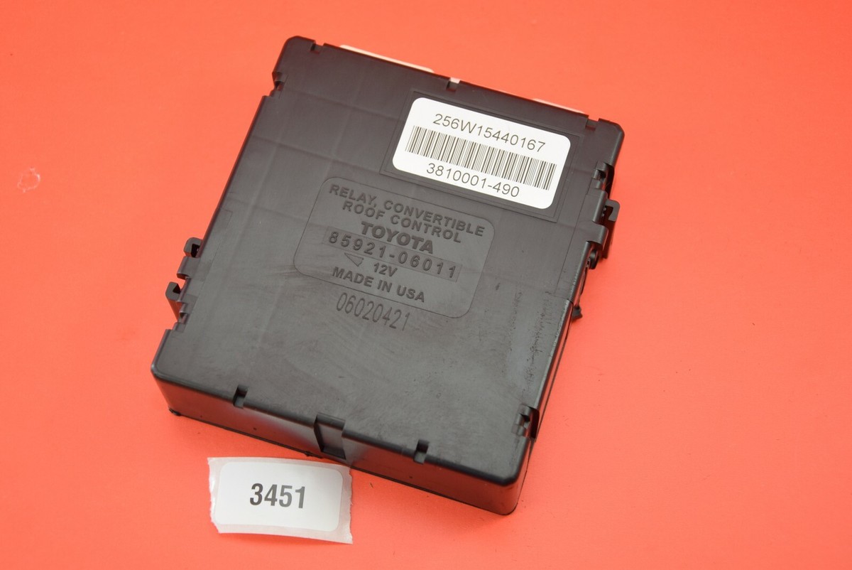 Y18 04-08 TOYOTA SOLARA CONVERTIBLE ROOF CONTROL MODULE 85921