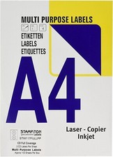 Image of CD/DVD Labels 117mm Diameter, 2 Labels per Sheet - Box 100 Sheets