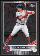 Kyle Schwarber 2022 Topps Chrome Baseball # 110 Boston Red Sox Base