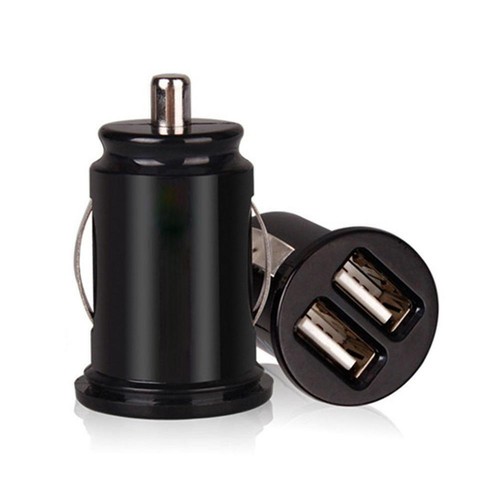 Auto Ladegerät Mini Dual USB 12V Feuerzeug Buchse Adapter Stecker Schwarz Schn % - Zdjęcie 5 z 18