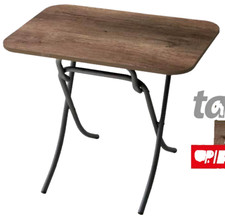 TAVOLO PIEGHEVOLE TAVOLINO SALVASPAZIO CAMERA SCRIVANIA COLOR NOCE 90*60*h75