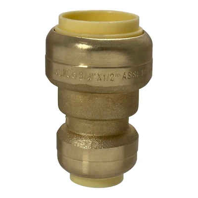 1 Pack XFITTING 3/4" X 1/2" Push Fit Coupling, Push to Connect Reducing Coupling