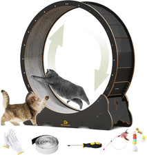 Cat Wheel, 48" XL Large Cats Exercise Running Wheel, Cat Treadmill for Indoor Ca