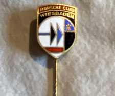 Vtg PORSCHE CLUB Wiesbaden Stick Pin 356 SPEEDSTER Rare 50s ORIGINAL Germany