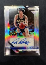 2018-19 Panini Prizm - Signatures Rick Barry #S-RBY Silver Prizm (AU)