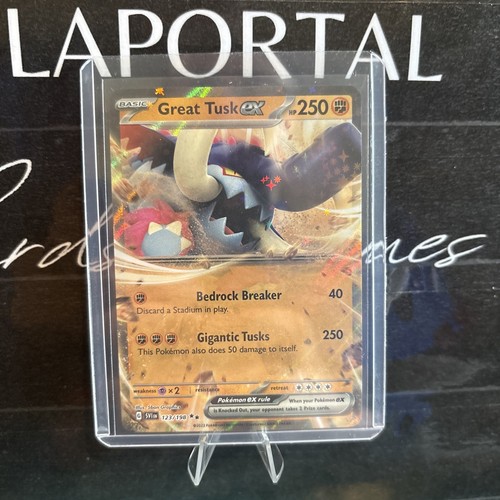 Great Tusk ex 123/198 Sv01: Scarlet & Violet Base Set Holo - Picture 1 of 2