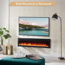 Dilton 50 /127cm 3 in 1 Electric Fireplace With Logs Freestanding Wall Mounted