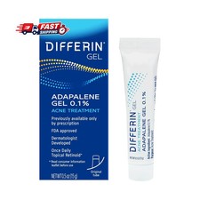 Differin Acne Treatment Gel, 30 Day Supply, Retinoid Treatment for Face with 0.1