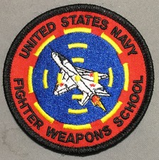 USN Navy Fighter Weapons School Top Gun training licensed patch