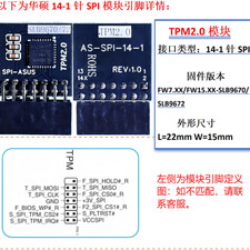 Custom TPM 2.0 Module SPI / LPC Interface 