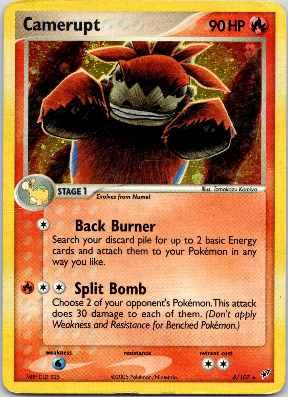 Camerupt #4/107 Holo Rare Deoxys Pokemon HP