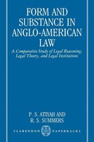 P. S. Atiyah (U. A.) | Form And Substance In Anglo-American Law | Taschenbuch