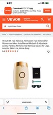 VEVOR Pulsed Light IPL System Professional Hair Removal Device T002BW - Gold
