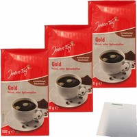 Jeden Tag Kaffee Gold Edler Spitzenkaffee Gemahlen 3X500G Packung Usy Block