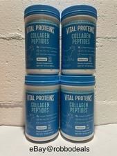 Pack of Four Vital Proteins Collagen Peptides Powder Unflavored, 10 oz, Exp 2027