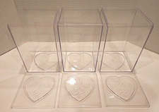 3 Ty Beanie Babies Original Display Protective Cases 4.5 x 4.5 x 7.25