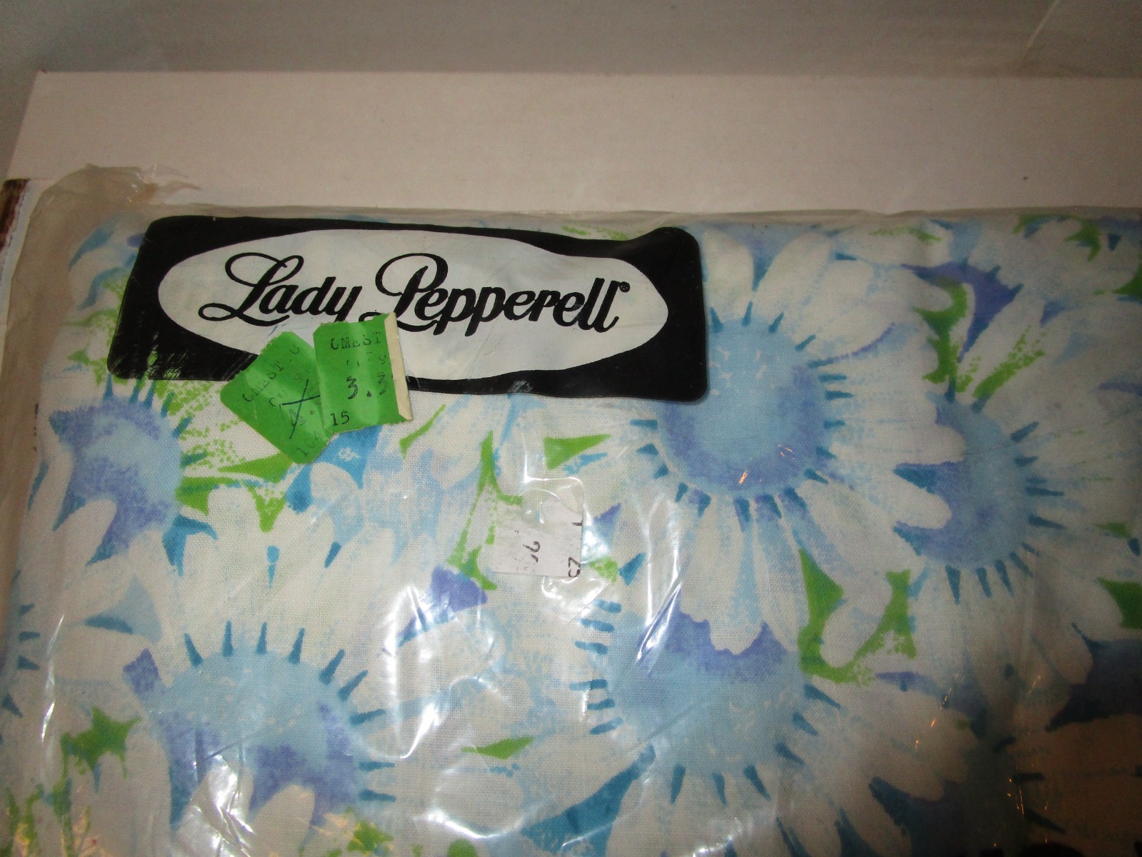 Vtg Lady Pepperell One Full Fitted Floral Sheet No-Iron Muslin 54x75 NOS