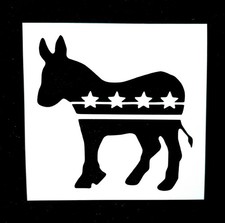 Democratic Donkey Reusable Stencil
