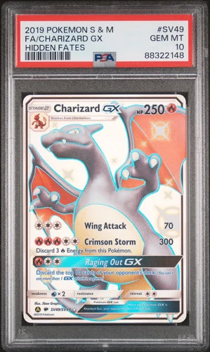 Shiny Charizard GX Hidden Fates