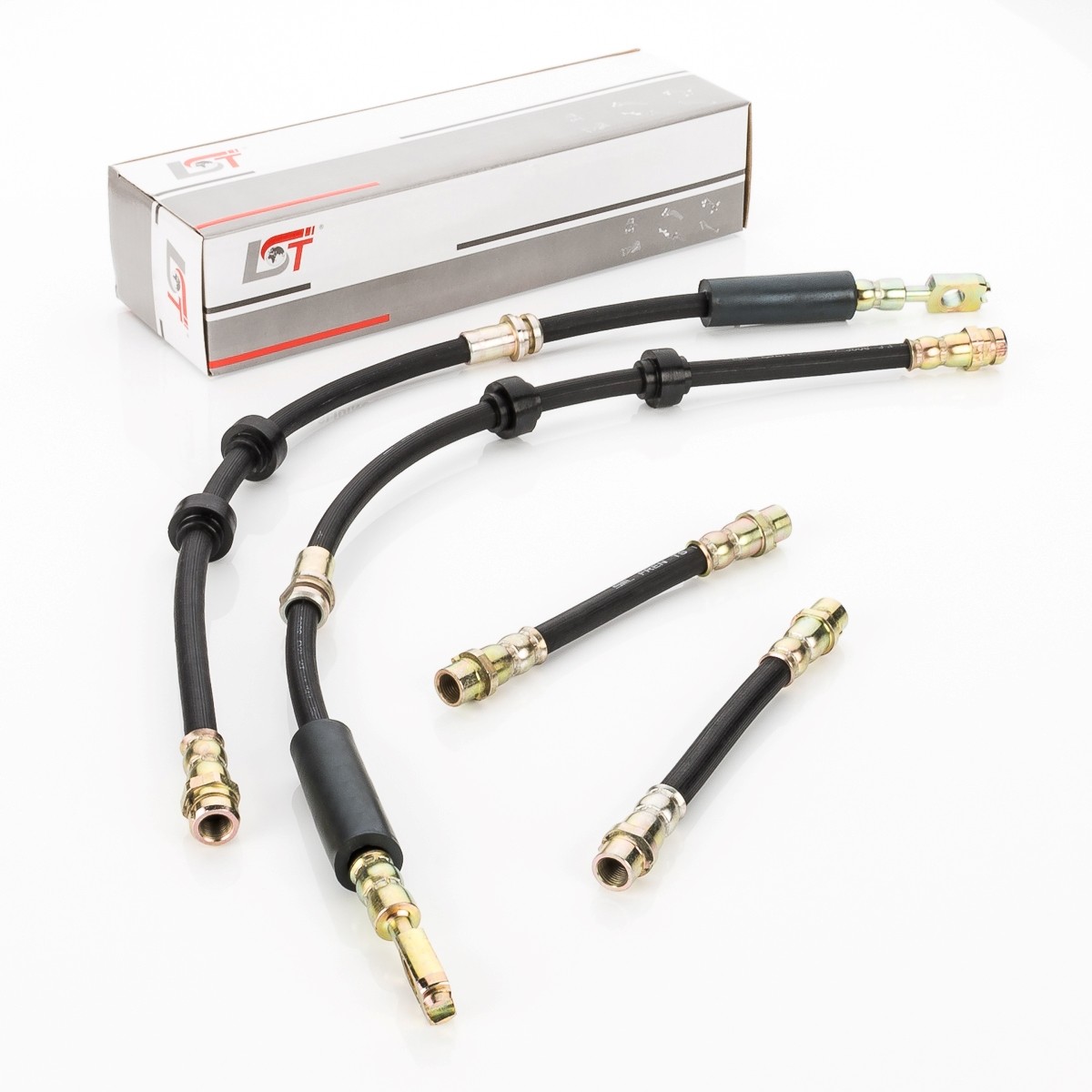 4X Brake Hose Brake Line Front Axle Rear Axle For SKODA OCTAVIA 1U2 1U5