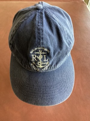 Vintage Polo Ralph Lauren Polo Hat Cap Anchor Logo RARE Buckle 90s