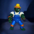 Vintage Teenage Mutant Ninja Turtles Farmer Mike 1993 Figure Michelangelo TMNT
