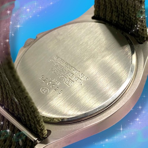 Seiko Alba Military Watch V701-7070 Waterproof Unisex Good condition  From Japan - 第 5/7 張圖片
