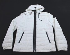 Mackage Men's Mike Light Down Stretch Puffer Jacket LB3 Off-White Size 40/Large