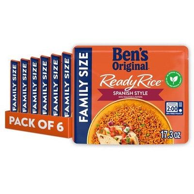 Flavored Ready Rice, Spanish Style, Microwave Rice for an Easy Lunch, Suitabl...