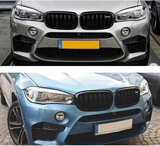 FOR BMW F15 F85 X5 F16 F86 X6 2014-2017 FRONT KIDNEY GRILL GRILLE GLOSS BLACK
